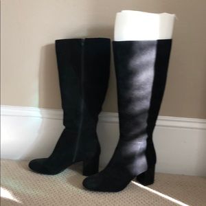 Suede boots *new* wide calf boot!